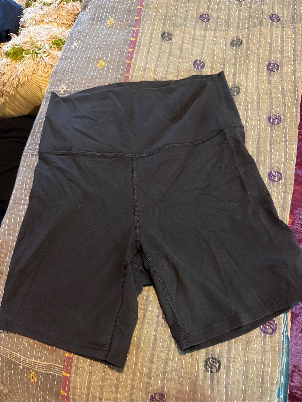 all in motion Black High-Rise Bike Shorts NWT